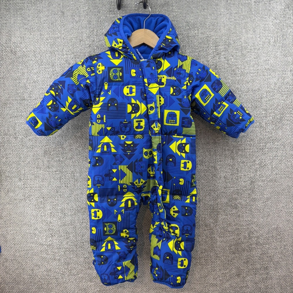 Columbia Bear Freeze Blue Sunggly Bunny 12 To 18‎ Months Down Snowsuit Infant